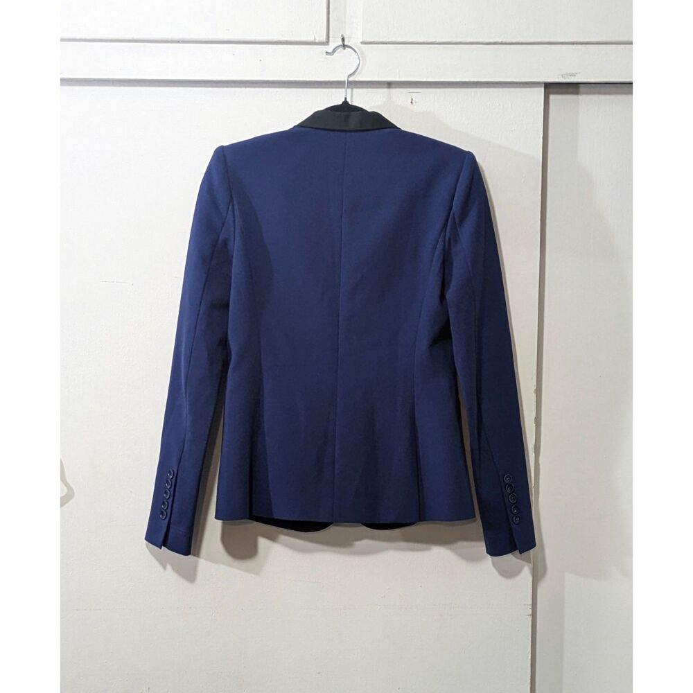 BCBGMaxAzria Kamryn Navy Black Tuxedo Blazer sz. XS - Picture 2 of 5